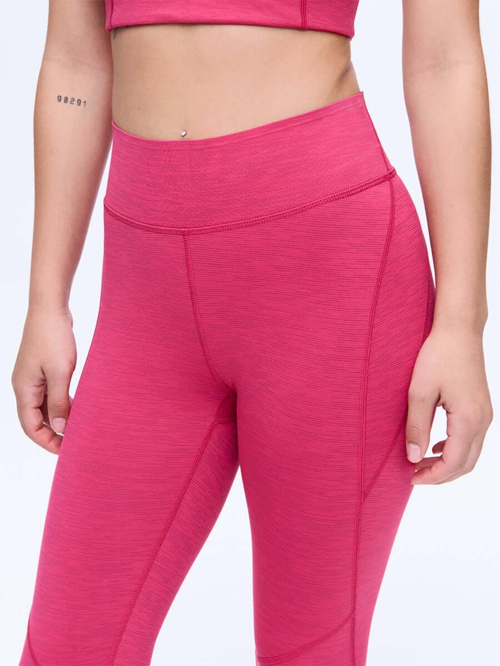 Outdoor Voices TechSweat 23” Crop Workout Leggings in Juciy Fruit Pink